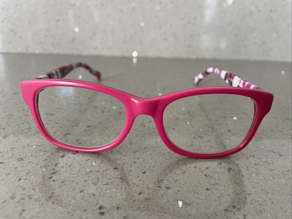 Disney Eyeglasses Frames ONLY 3E 2003 1432 46-16-130 Pink/Multi Full Rim Square